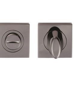 Serozzetta Square Bathroom Turn & Release, Black Nickel