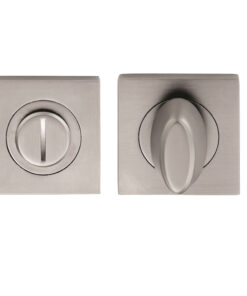 Serozzetta Square Bathroom Turn & Release, Satin Chrome