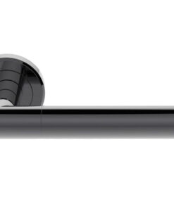 Serozzetta Trend Door Handles On Round Rose - Black Nickel (sold in pairs)