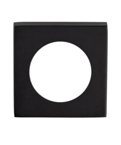 Square SZM Outer Rose Covers (To Suit SZM Lever On Rose), Matt Black