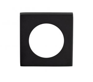 Square SZM Outer Rose Covers (To Suit SZM Lever On Rose), Matt Black