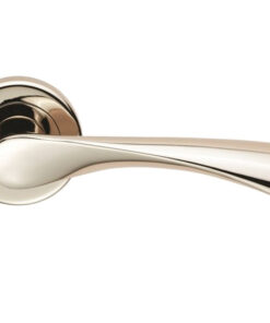 Serozzetta Residential Venti Lever on Rose - Polished Nickel (sold in pairs)