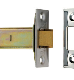 Eurospec Double Sprung Tubular Latches (2.5 Inch, 3 Inch, 4 Inch OR 5 Inch) - Satin Stainless Steel & Electro Brass Finish