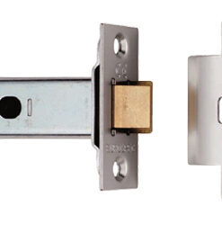 Eurospec Double Sprung 3 Inch Tubular Latches (Bolt Through) - Nickel Plate or Satin Chrome