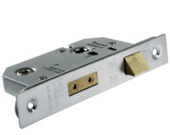 Eurospec Universal Replacement Bathroom Sashlock, Satin Stainless Steel OR PVD Stainless Brass