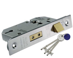 Eurospec 3 Or 5 Lever Universal Replacement Sashlock, Satin Stainless Steel OR PVD Stainless Brass