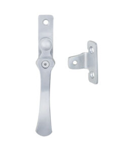 Wedge Pattern Casement Window Fasteners, Satin Chrome