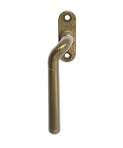 Cranked Locking Espagnolette Handle (Left OR Right Hand), Florentine Bronze