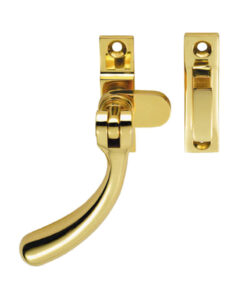 Bulb End Casement Window Fasteners, Polished Brass