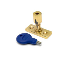 Locking Casement Stay Pin - 41mm - Polished Brass