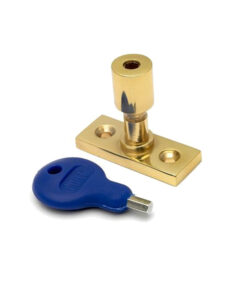 Locking Casement Stay Pin - 41mm - Polished Brass