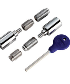 Sash Window Locking Security Stop, Polished Chrome