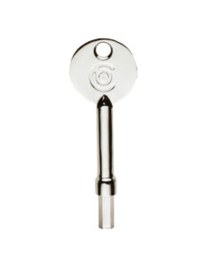 Operating Key To Suit Window Fittings, Polished Chrome