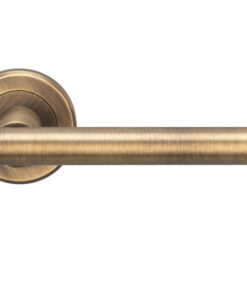 Serozzetta Philadelphia Lever On Rose Door Handles - Antique Brass (sold in pairs)