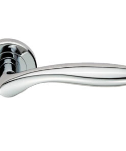 Serozzetta Shark Lever on Rose – Polished Chrome (sold in pairs)