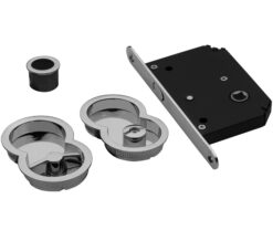 Manital Otto Sliding Door Set (With WC Turn, Flush Pull & Lock), Various Finishes