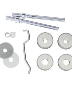 Eurospec Back To Back Fixing Kits, For 19mm Dia Bar, Polished Or Satin Finish