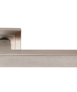 Eurospec Alvar Mitred Stainless Steel Door Handles - Satin Stainless Steel  (sold in pairs)