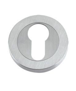 Euro Profile Escutcheons, Satin Chrome