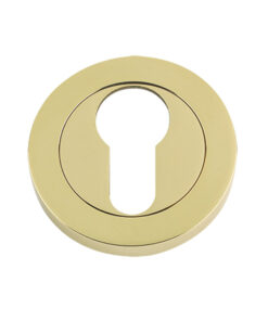 Euro Profile Escutcheons, Polished Brass