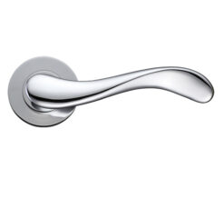 Imola Polished Chrome Door Handles - DAT030CP (sold in pairs)