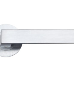 Pesaro Satin Chrome Door Handles (sold in pairs)