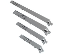 Lever Action Flush Bolt (Various Sizes), Satin Chrome