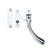Offset Casement Fastener, Polished Chrome
