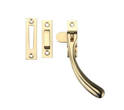 Offset Casement Fastener, Polished Brass