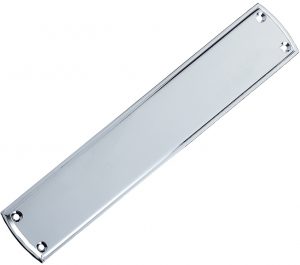 Stepped Finger Plate (382mm x 65mm), Polished Chrome