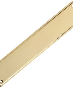 Stepped Finger Plate (382mm x 65mm), Polished Brass