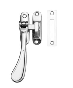 Spoon End Casement Fastener, Polished Chrome