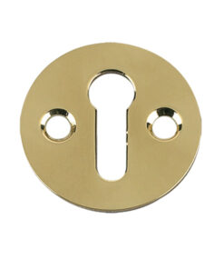 Standard Profile Victorian Escutcheon, Polished Brass