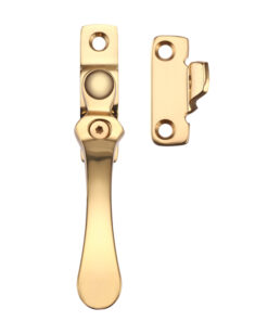 Wedge Type Locking Casement Fastener, Polished Brass