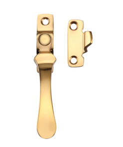 Wedge Type Casement Fastener, Polished Brass
