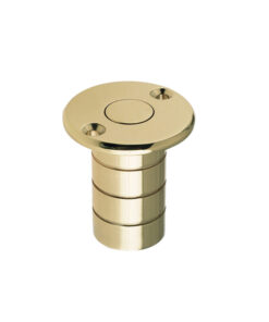 Dust Excluding Socket For Flush Bolts (Wood), Polished Brass