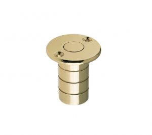 Dust Excluding Socket For Flush Bolts (Wood), Polished Brass
