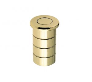 Dust Excluding Socket For Flush Bolts (Concrete), Polished Brass