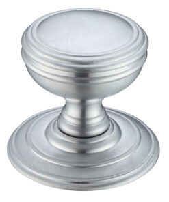 Concealed Fix Mortice Door Knobs, Satin Chrome -  (sold in pairs)