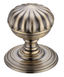 Flower Mortice Door Knobs, Florentine Bronze (sold in pairs)