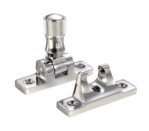 Brighton Pattern Sash Fastener, Polished Chrome