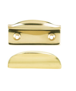 Window Sash Lift, Polished Brass