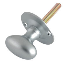 Oval Thumb Turn Rack Bolt (38mm), Satin Chrome