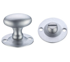 Oval Turn & Release (36mm), Satin Chrome