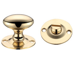 Oval Turn & Release (36mm), Polished Brass