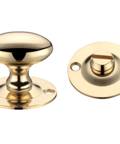 Oval Turn & Release (36mm), Polished Brass