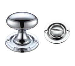 Oval Turn & Release (42mm), Polished Chrome -