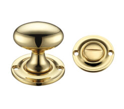 Oval Turn & Release (42mm), Polished Brass -