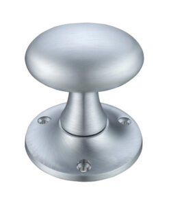 Oval Mortice Door Knobs, Satin Chrome (sold in pairs)