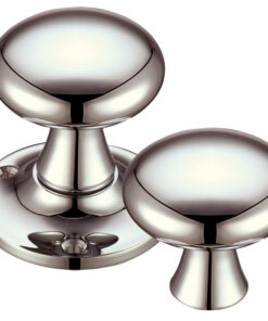 Mushroom Rim Door Knobs, PVD Stainless Nickel  (sold in pairs)